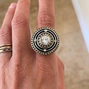 Dial ring with gem